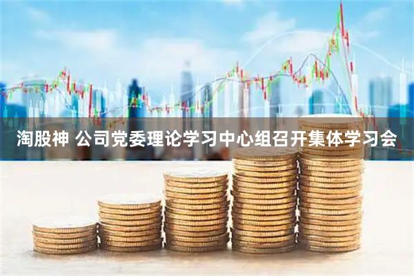 淘股神 公司党委理论学习中心组召开集体学习会